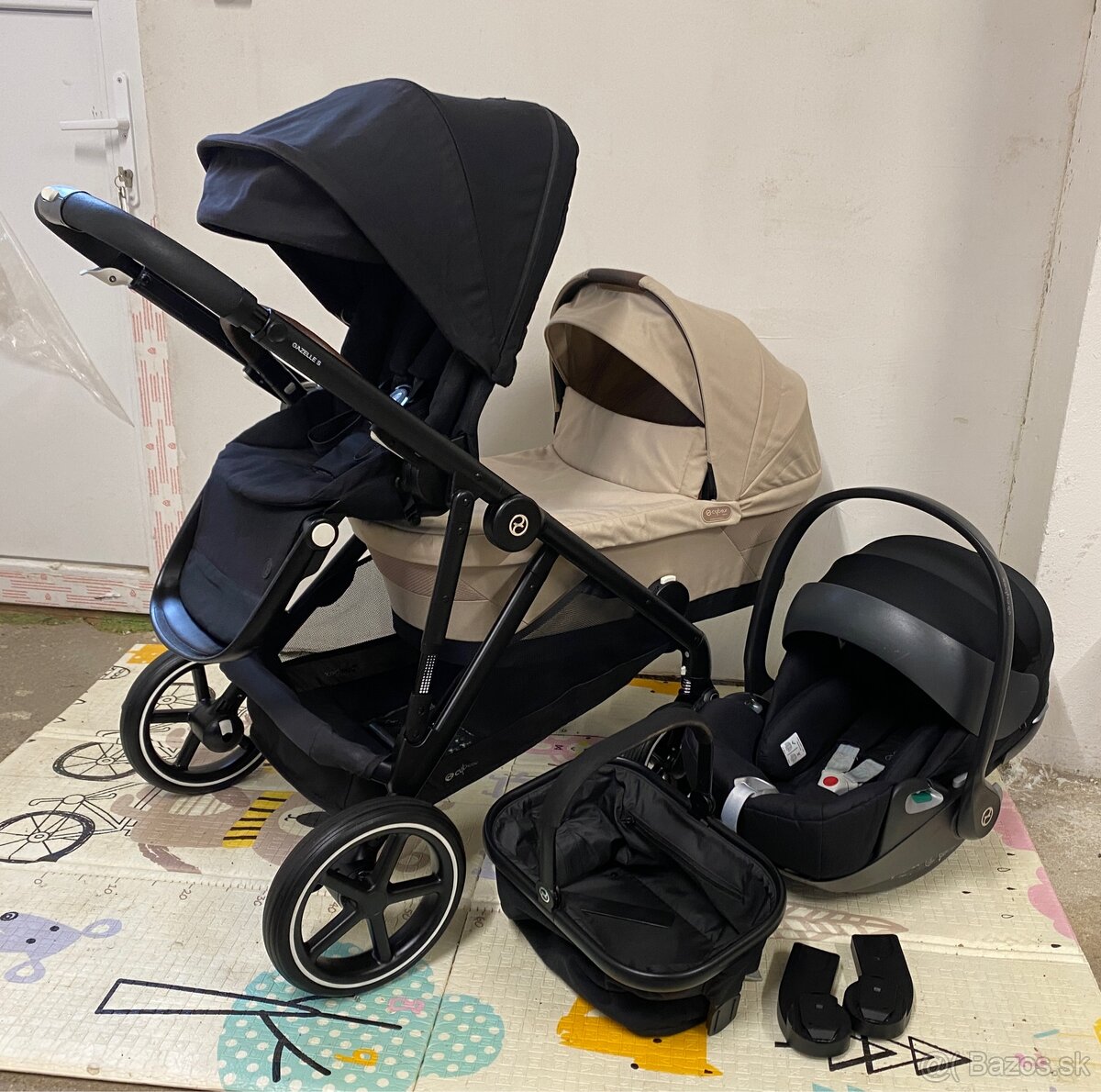 Súrodenecký kočík Cybex Gazelle S  Trojkombinácia
