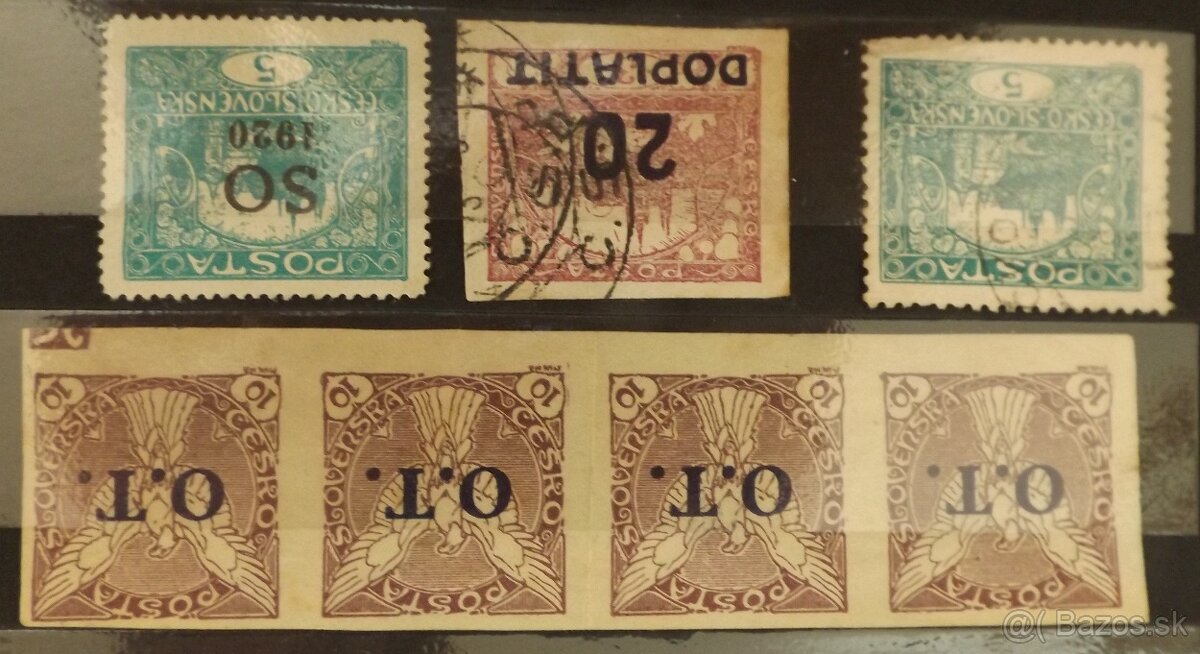 známky - Slov. štát, Protektorát, Hradčany, Masaryk a iné