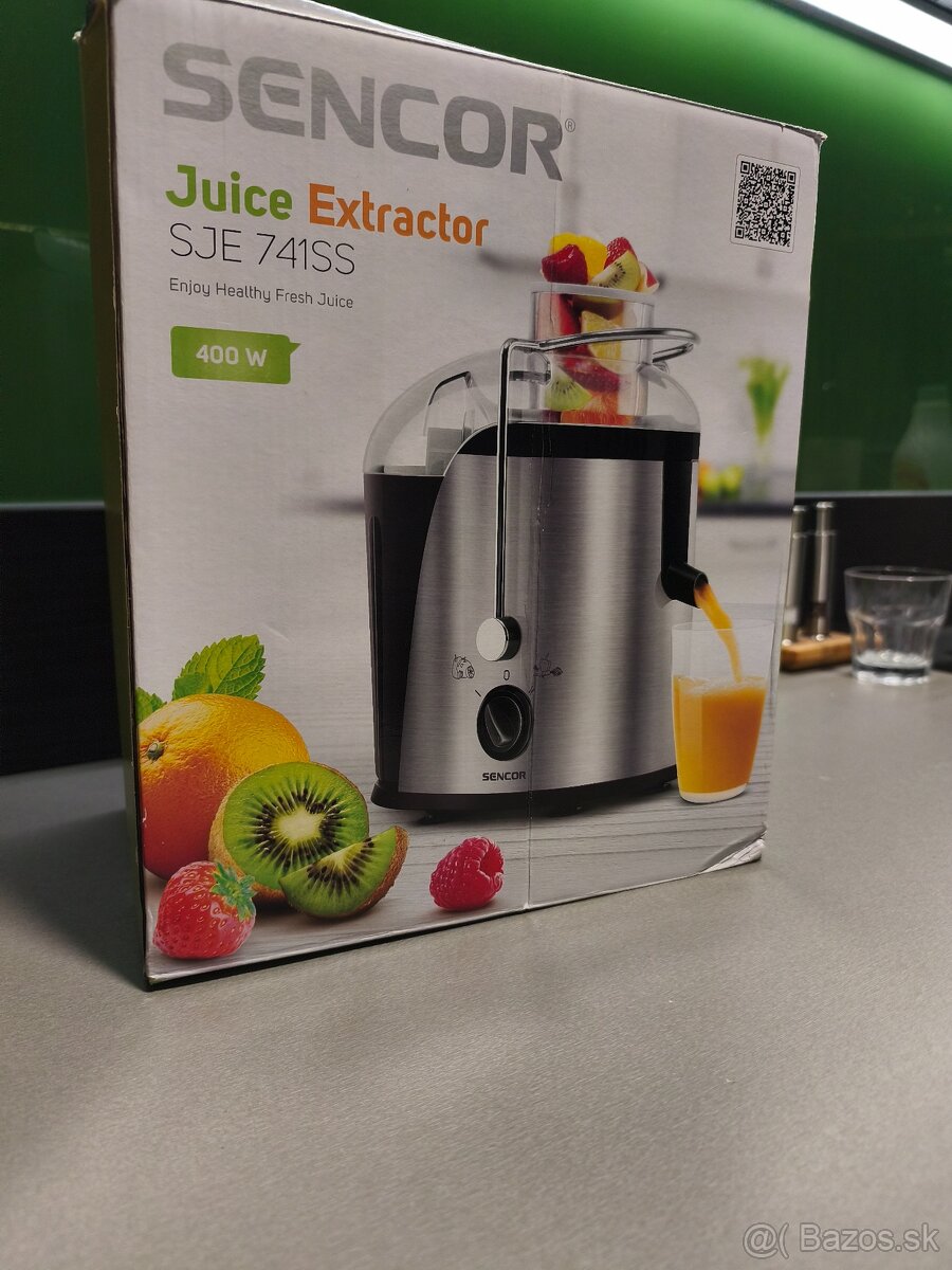 Odšťavovač Sencor Juice Extractor SJE 741SS 400W - nový