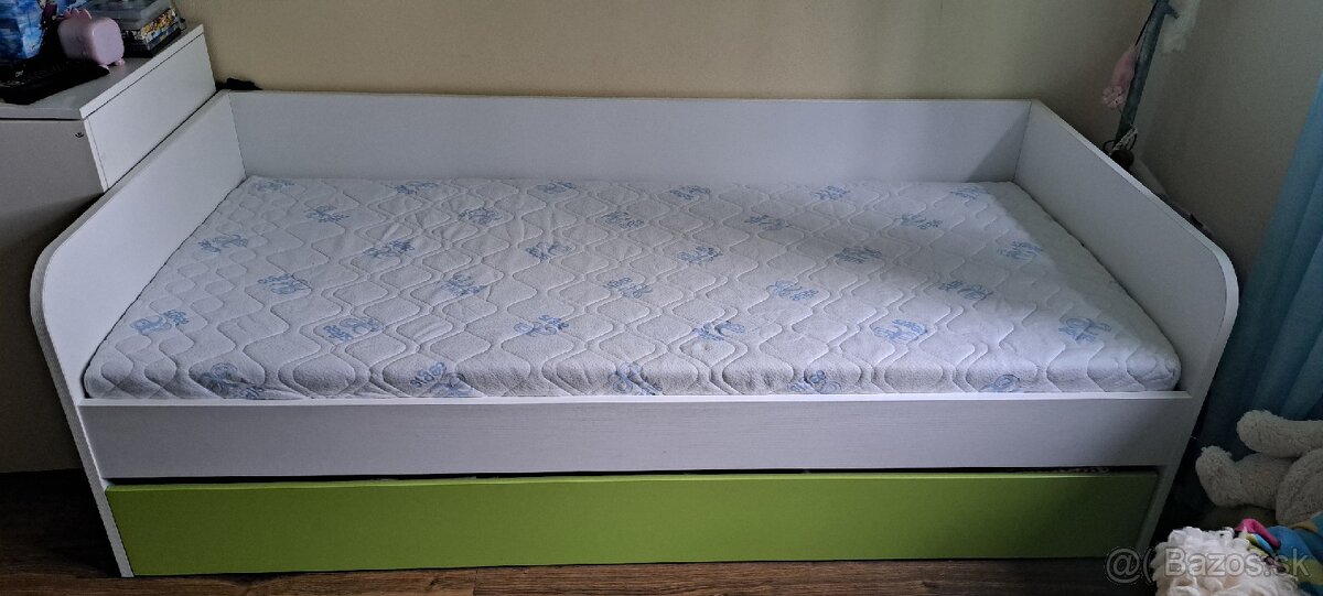 Posteľ 90x200 s úložným priestorom