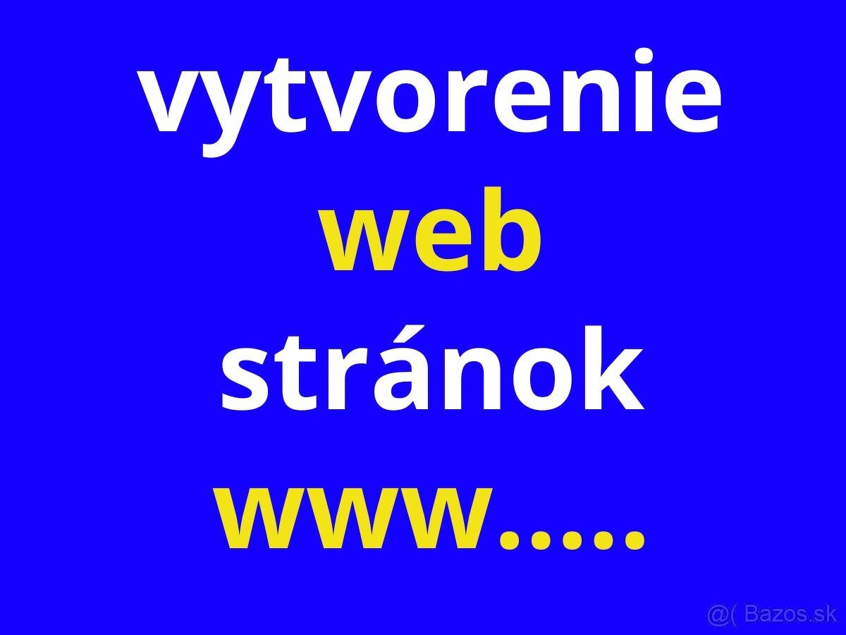 Tvorba web stránok