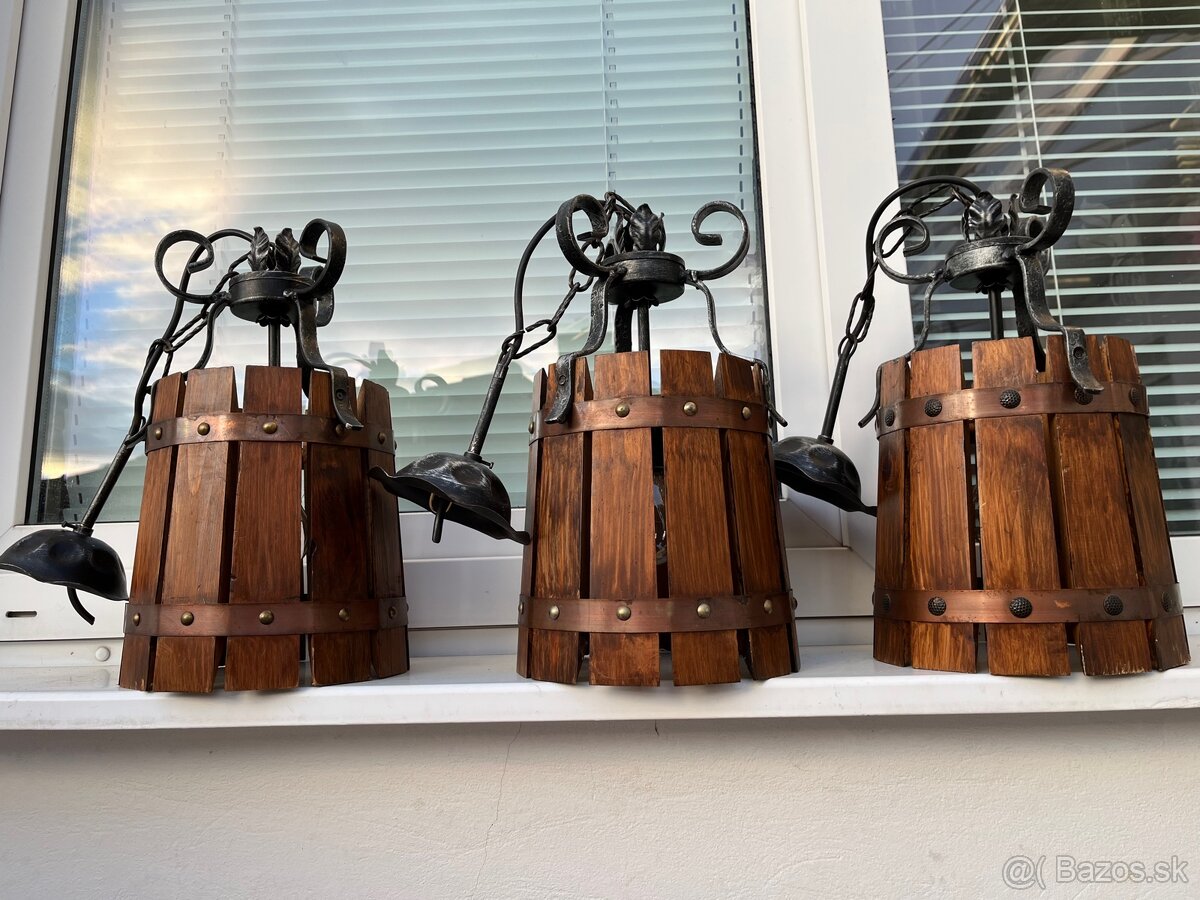 3x luster lampa na chalupu