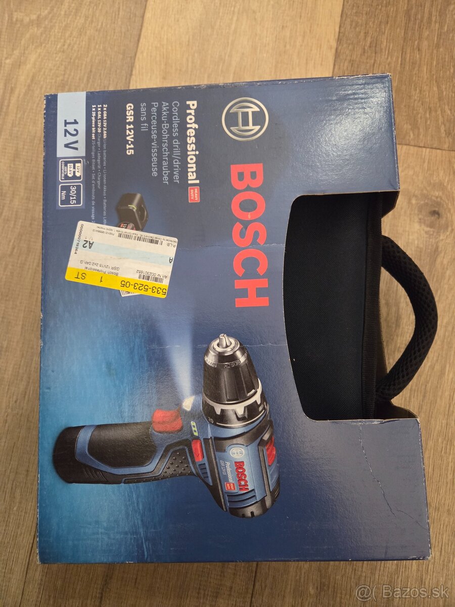 BOSCH Akumulátorový vŕtací skrutkovač