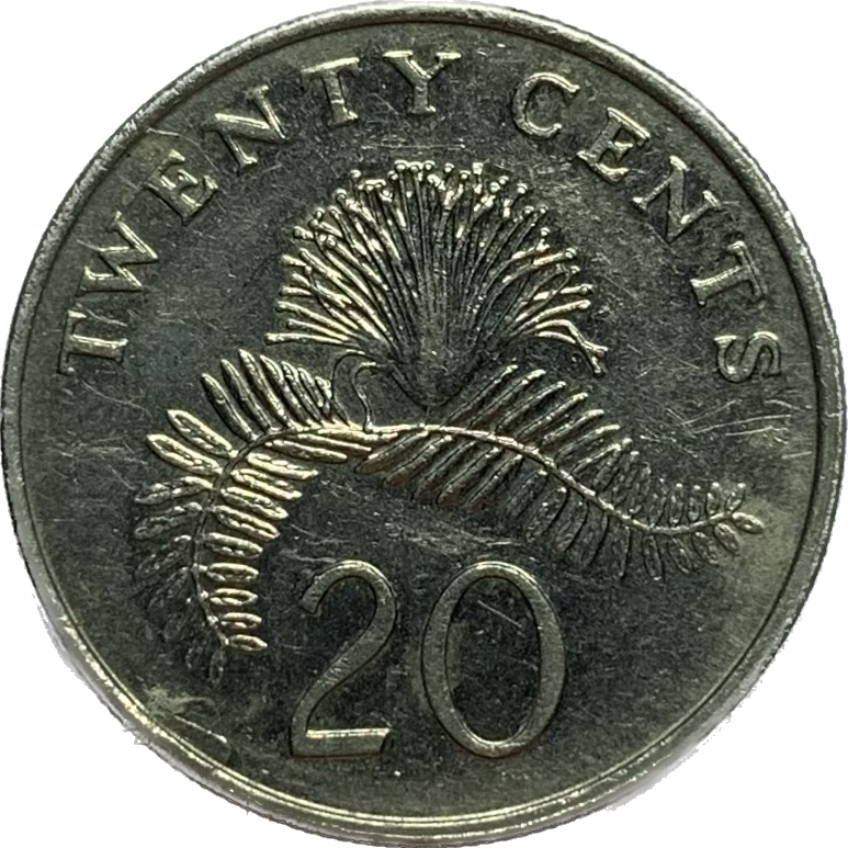 Predám  20 centov 1997  Singapur