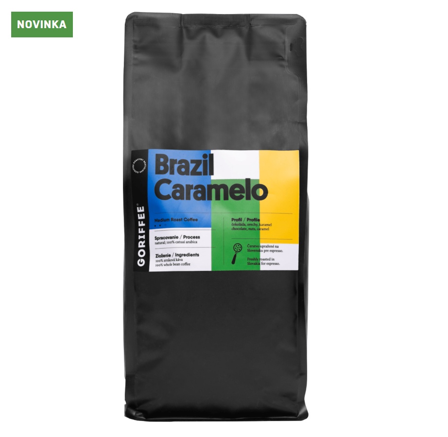 Kava Goriffee Brazil Caramelo Natural Medium 1000g -1ks 25€