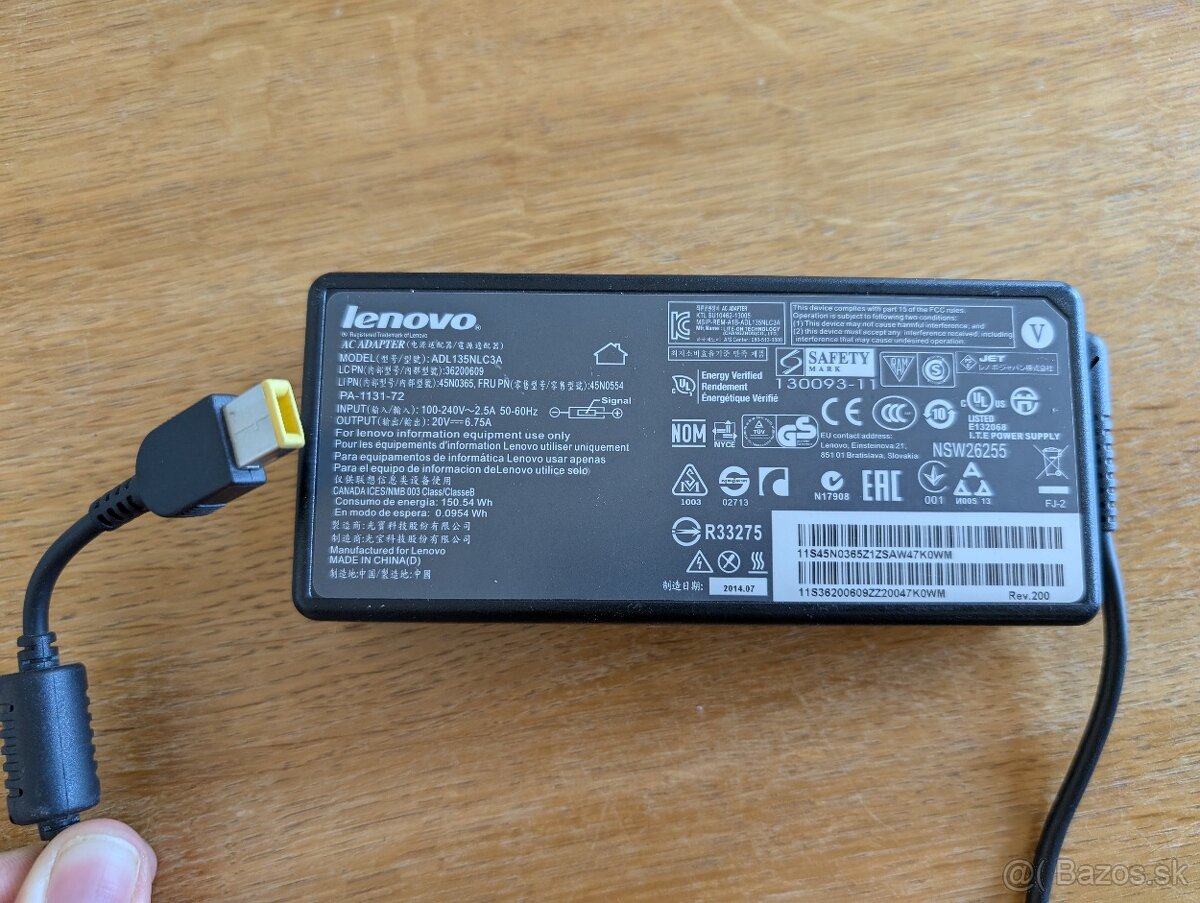 Adapter lenovo adl135nlc3a