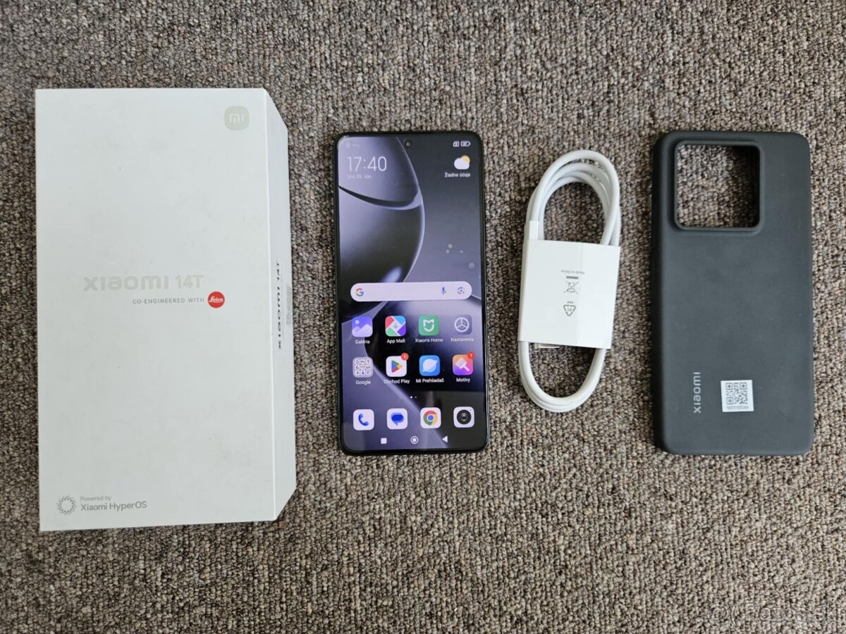 Xiaomi 14T 12GB/256GB, titan black,top stav, zaruka