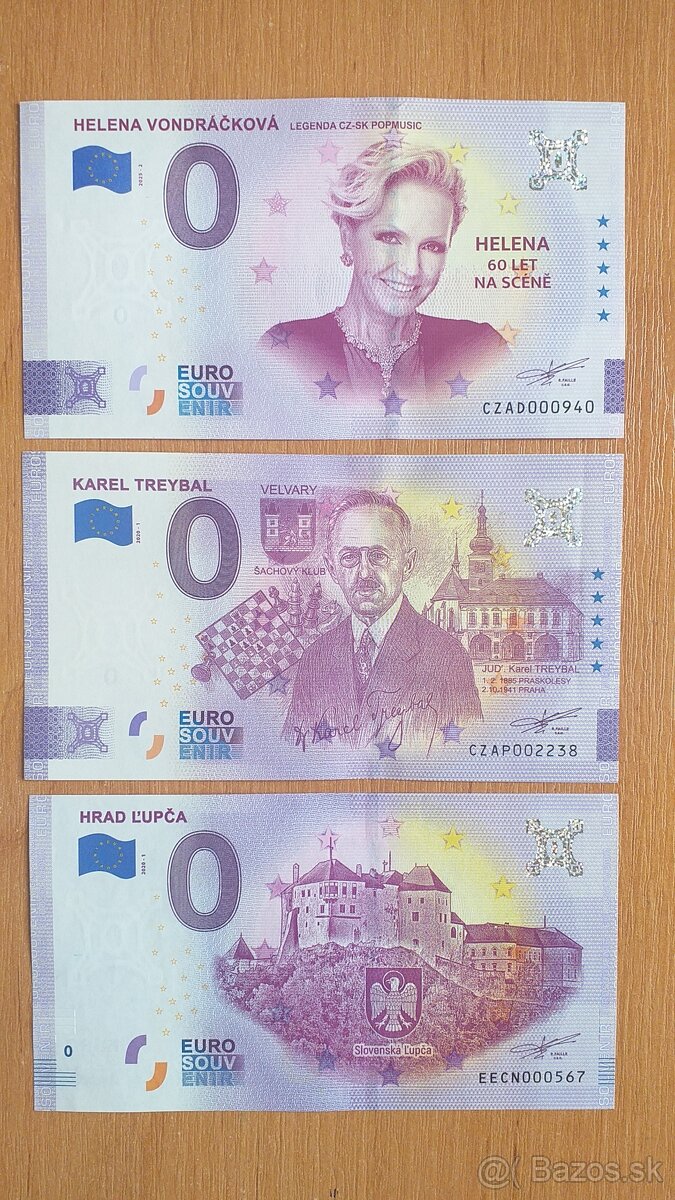 0 euro bankovka, 0 euro souvenir, 0€ bankovka 6