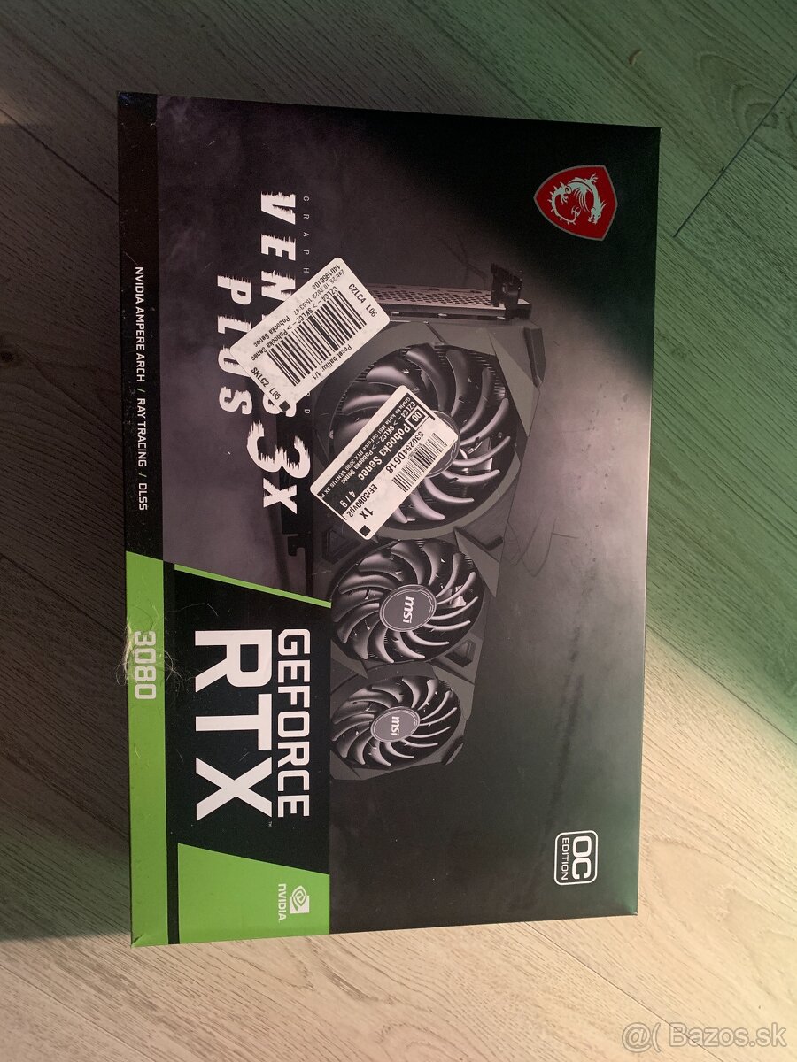 Predám MSI GeForce RTX 3080 VENTUS 3X PLUS 10G OC