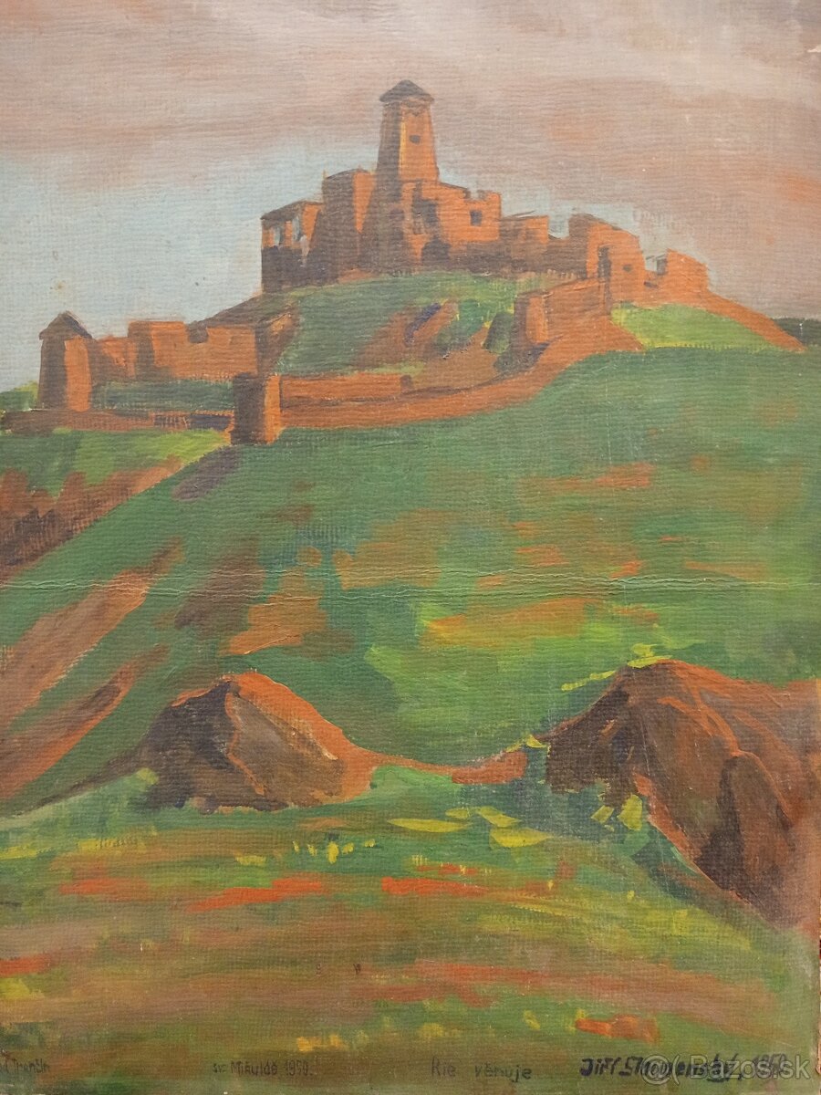 predám obraz hrad Trenčín