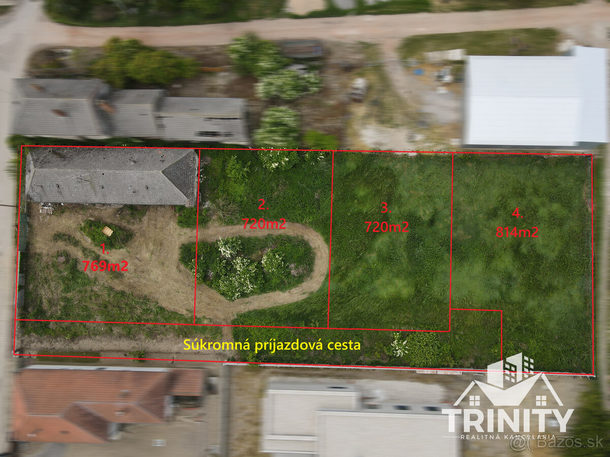 IBA U NÁS - Na predaj stavebné pozemky v obci Komoča