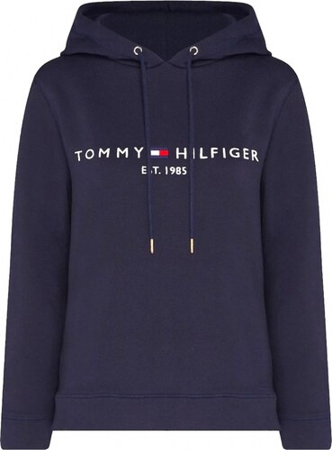 Tommy Hilfiger dámska mikina tmavomodrá s kapucnou