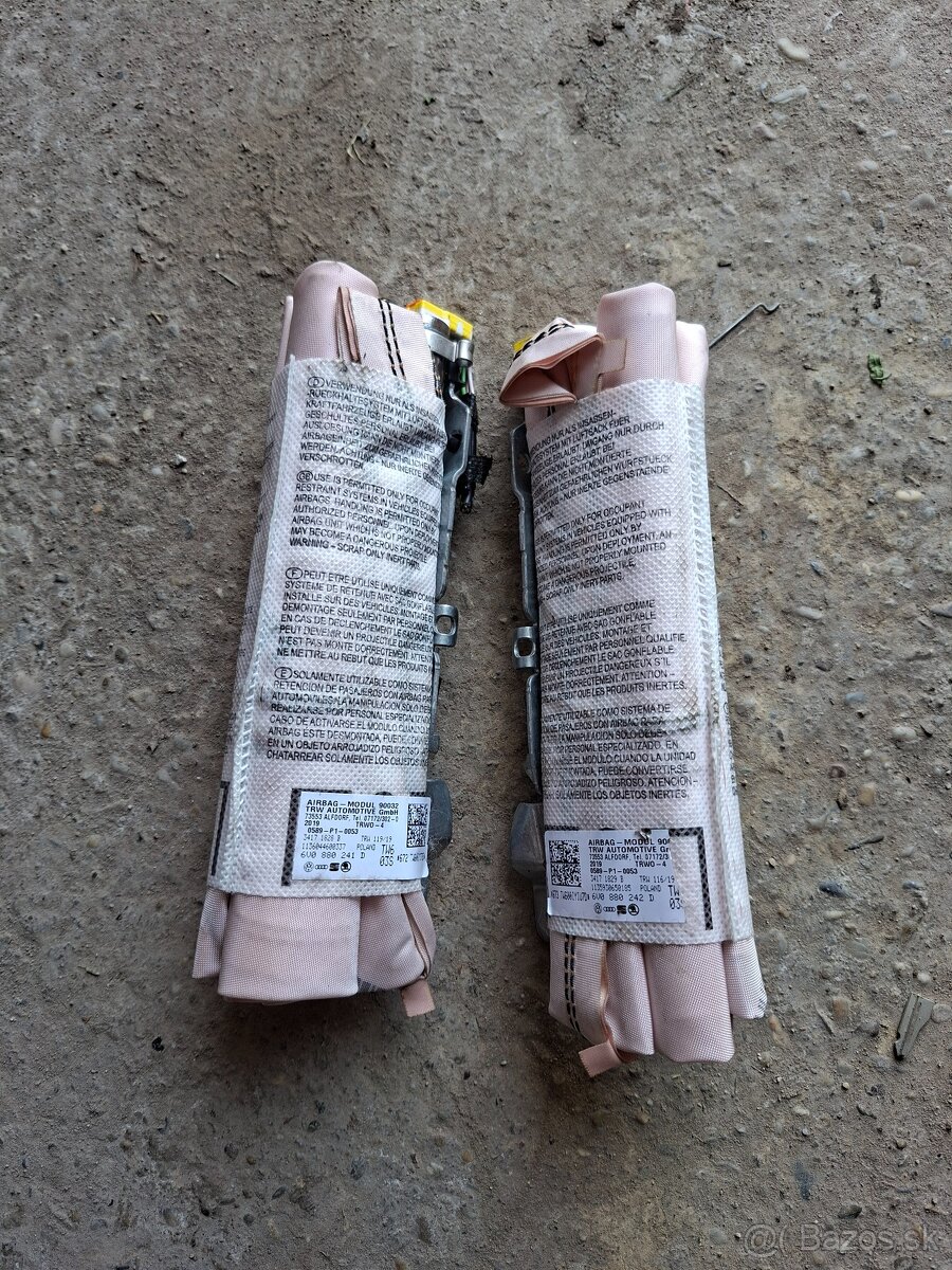 Bočné airbagy, sedačkove Škoda fabia 3