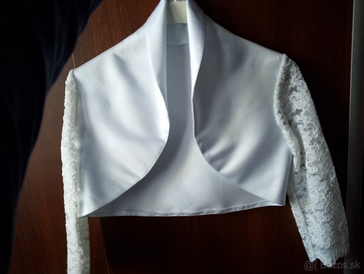 Svadobné bolerko na šaty-S