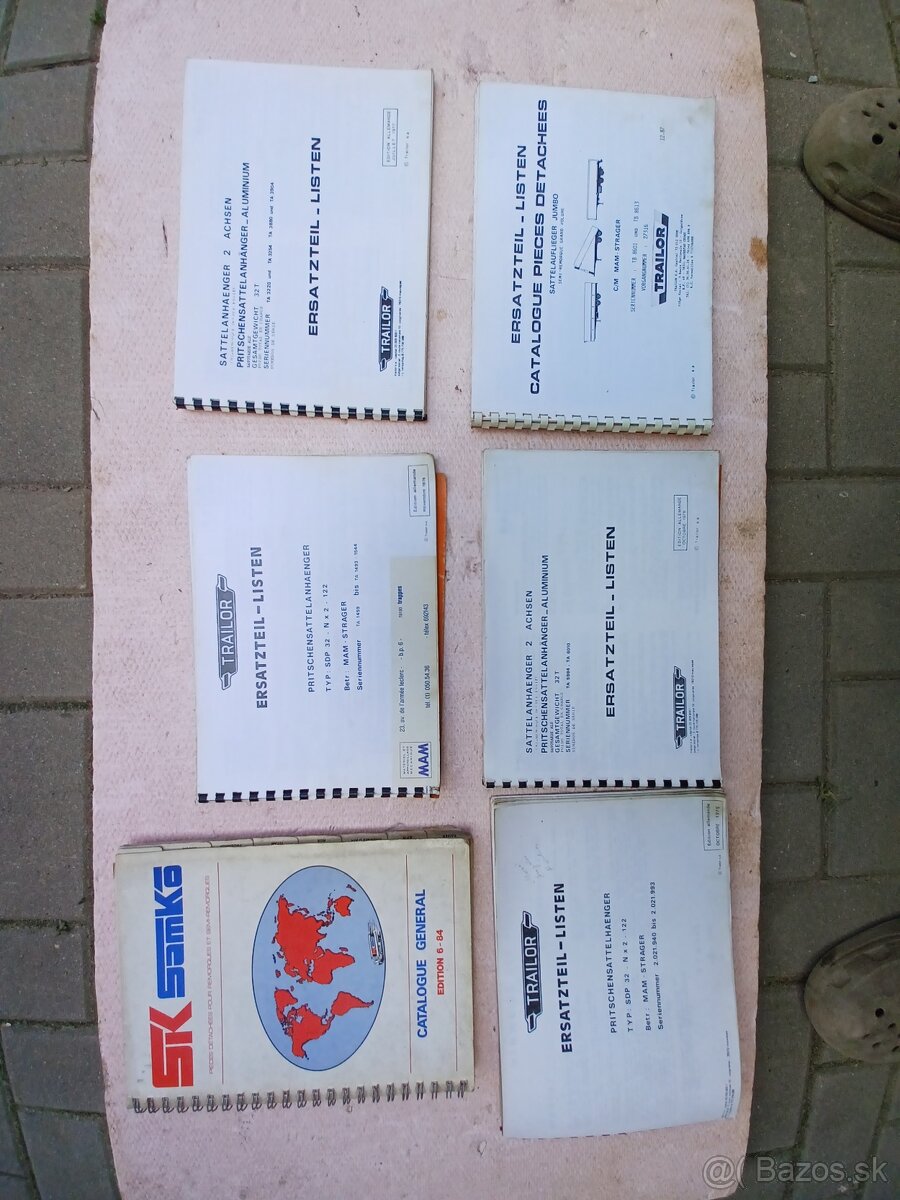 Katalogy a prirucky-navody na poln. Stroje