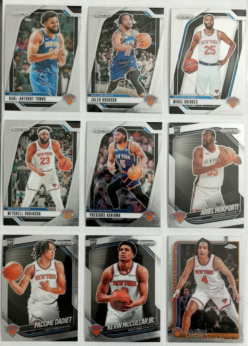 NBA karty - NY Knicks (143 kariet)