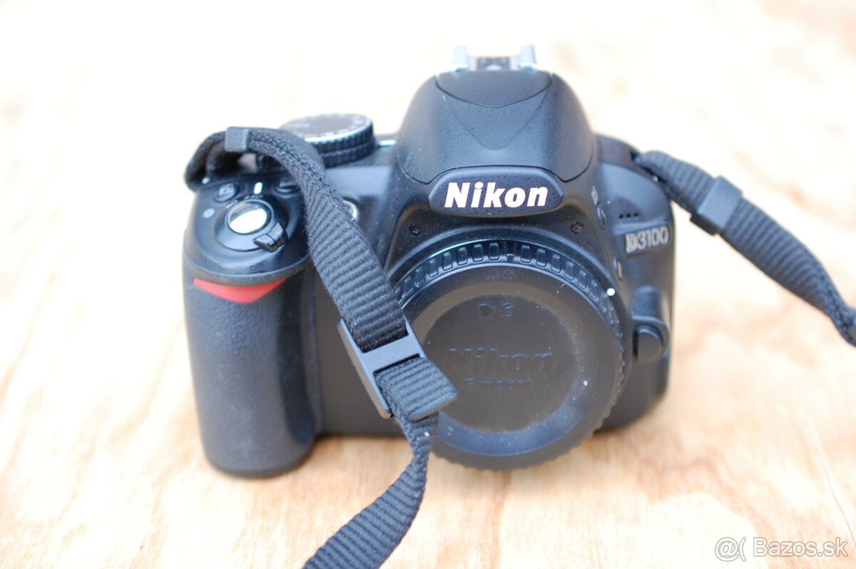 Nikon D3100+SDkarta... iba telo s popruhom