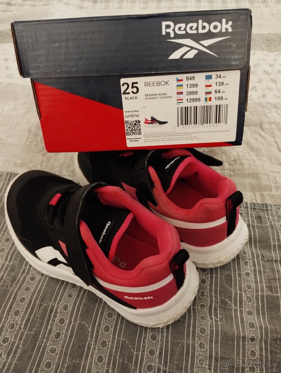 Reebok, veľkosť 25