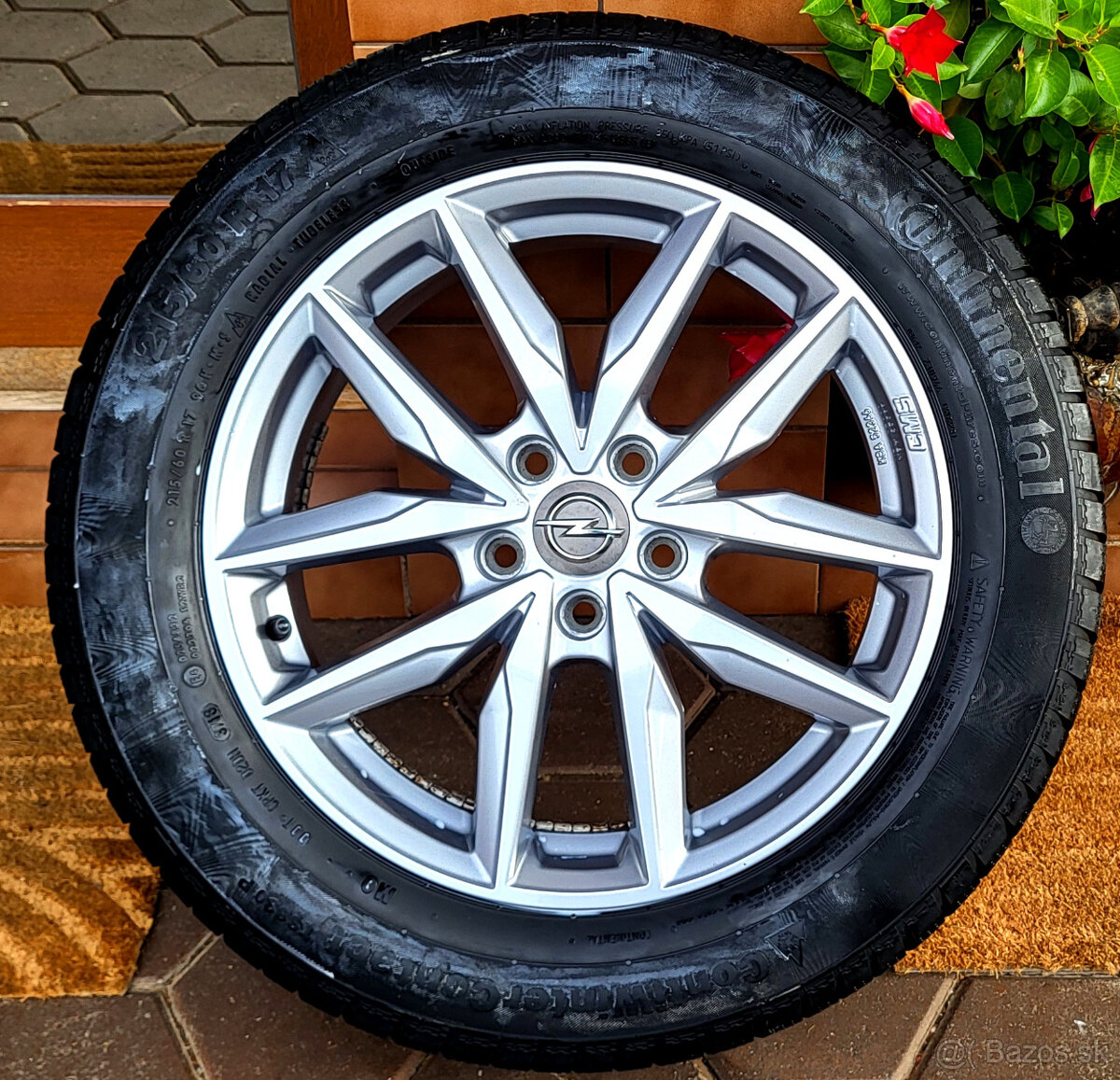 zimné alu R17 5x108 Opel Grandland, zimné pneu
