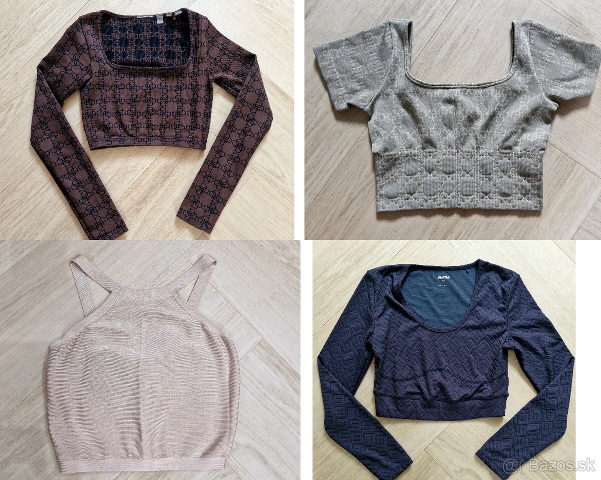 Guess, Marciano tricko, crop top XS - M
