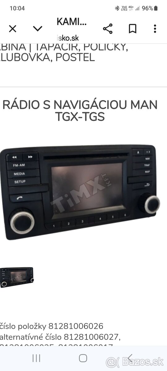 Predám autoradio man s navigaciou