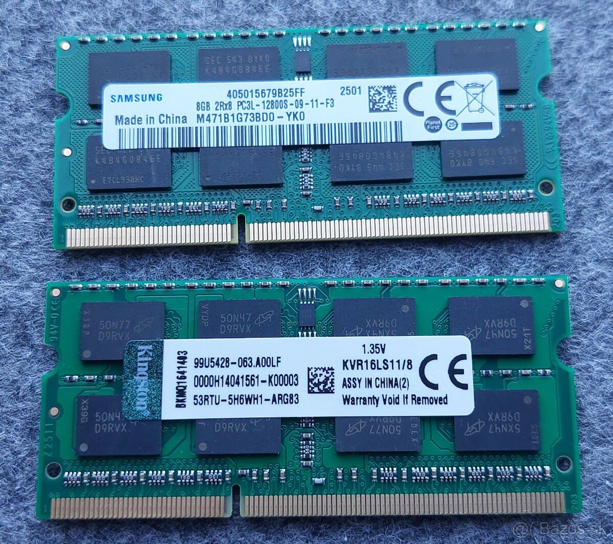 8GB DDR3L 1600Mhz SODIM