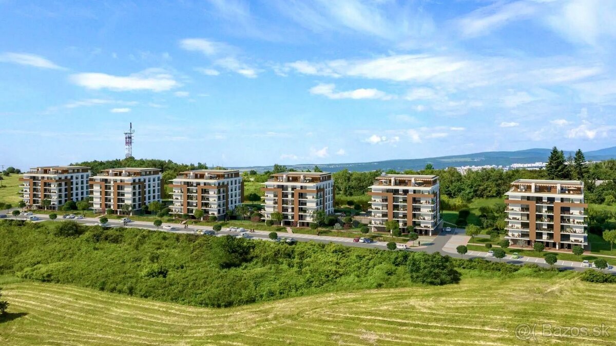 PANORAMA - NOVOSTAVBA 2 IZBOVÝ MODERNÝ BYT 54 M2, TERASA 14