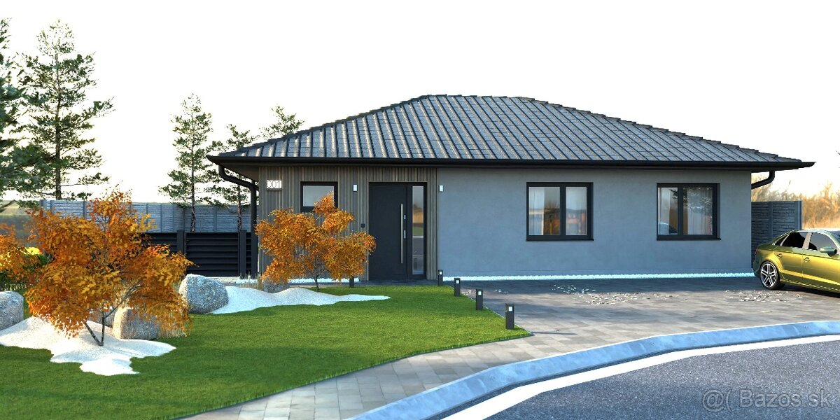 PNORF - 4i bungalov, 106,20 m2, pozemok 523 m2, Špačince