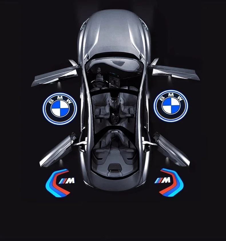 Laserové led logo BMW na podsvícení, projektor