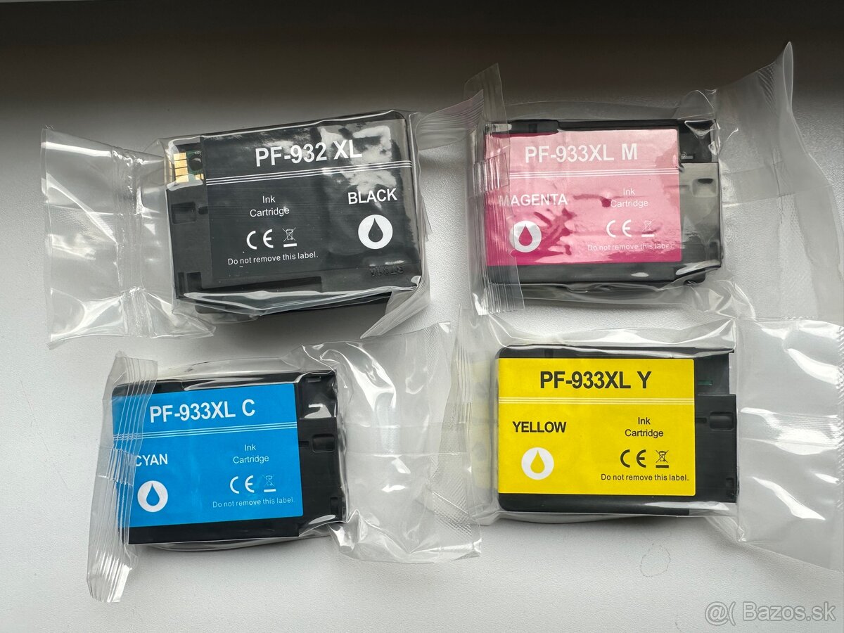 Predám nové atramentové kazety PF-932XL / PF-933XL