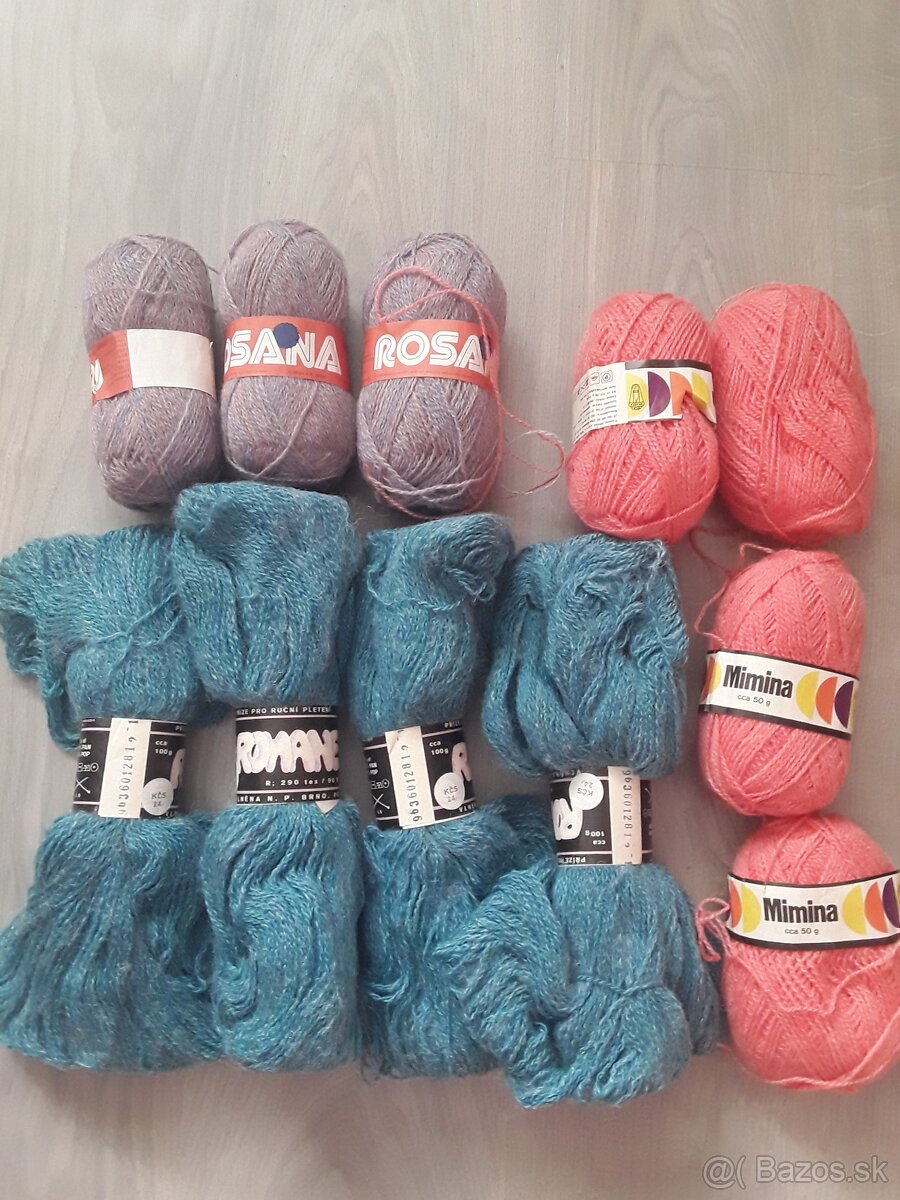 Rozne bavlnky na vysivanie,chemlon,vlna