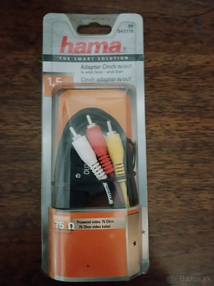 Hama cinch adapter scart vidlica