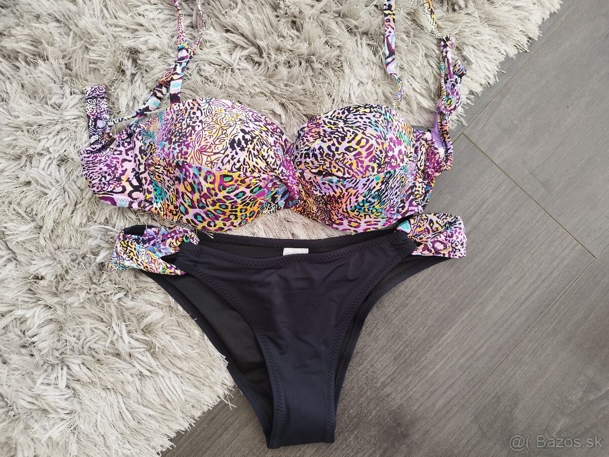 Dvojdielne plavky push up. XL,2XL. POŠTA ZDARMA