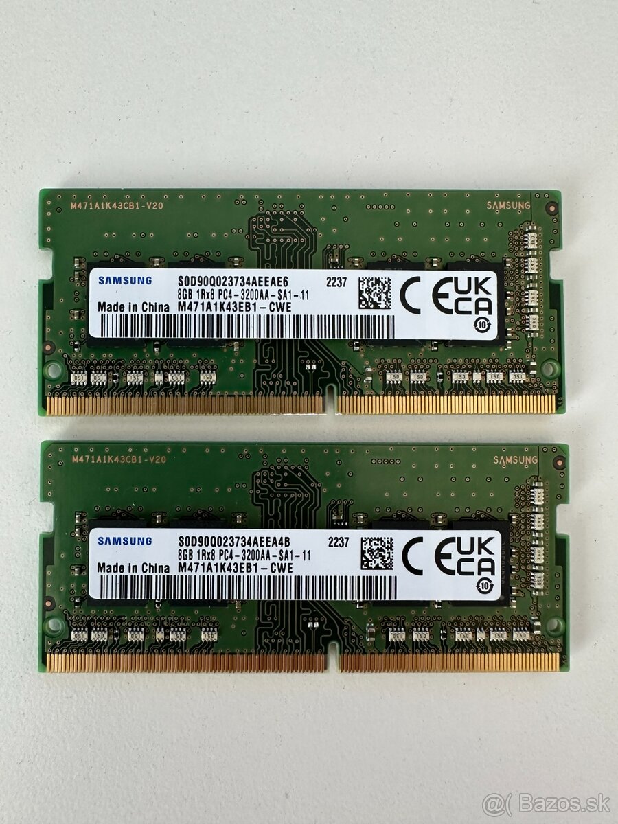16GB DDR4 3200MHz (2x8GB) do ntb