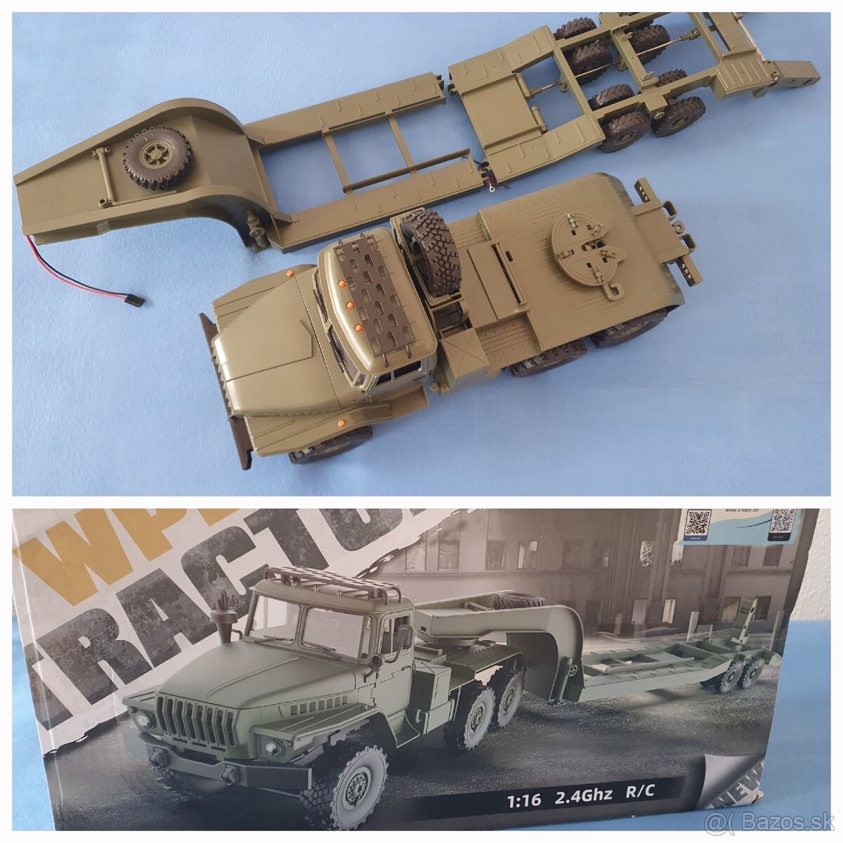 Krásny RC model Ural s podvalnikom 1:16