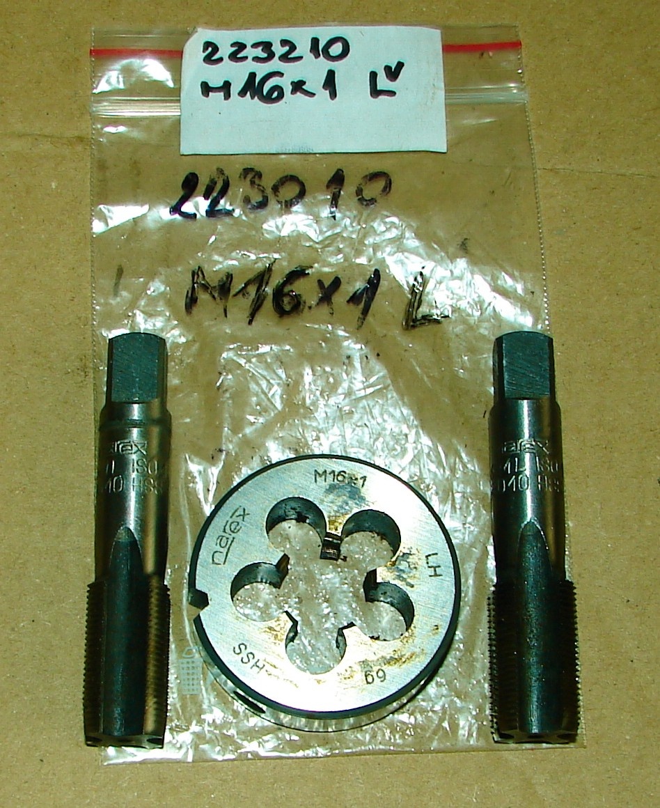 Sada zavitnikov M16x1 ľave (2 sady)