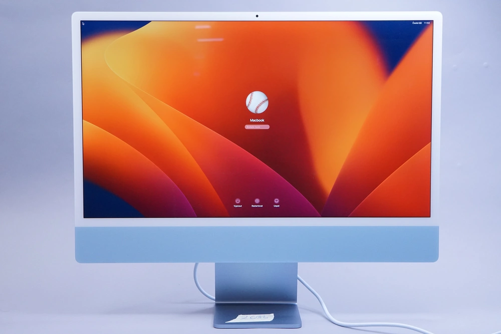 ZÁRUKA/iMac 24"/M1 8-Core GPU/8GB RAM/256GB SSD