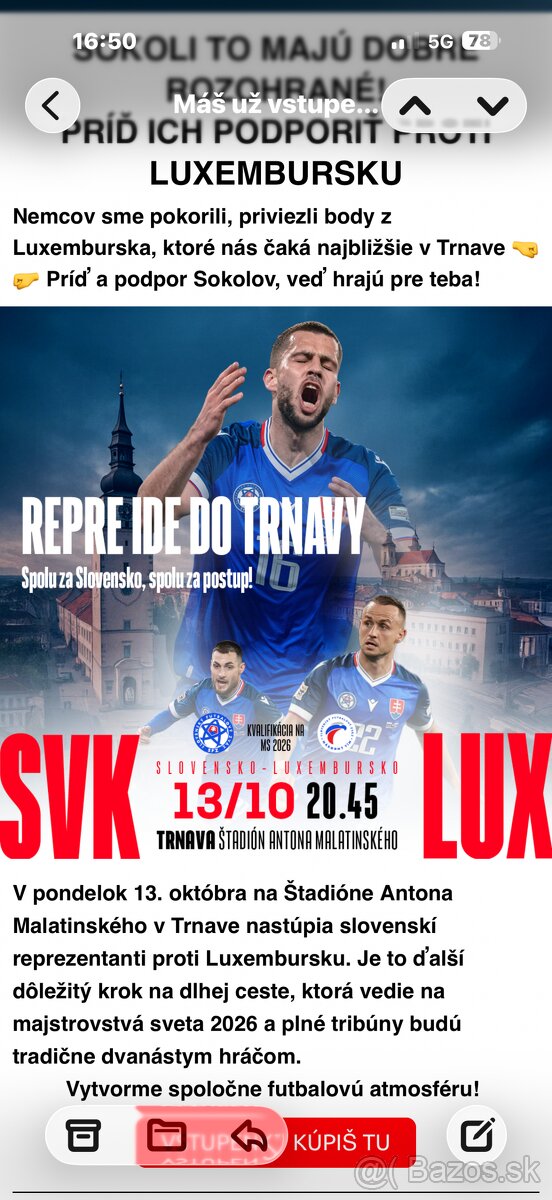 Slovensko - Luxembursko