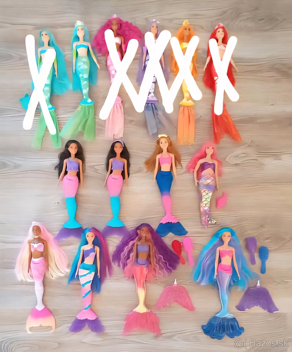 Nové Barbie Dreamtopia morské panny, Color Reveal