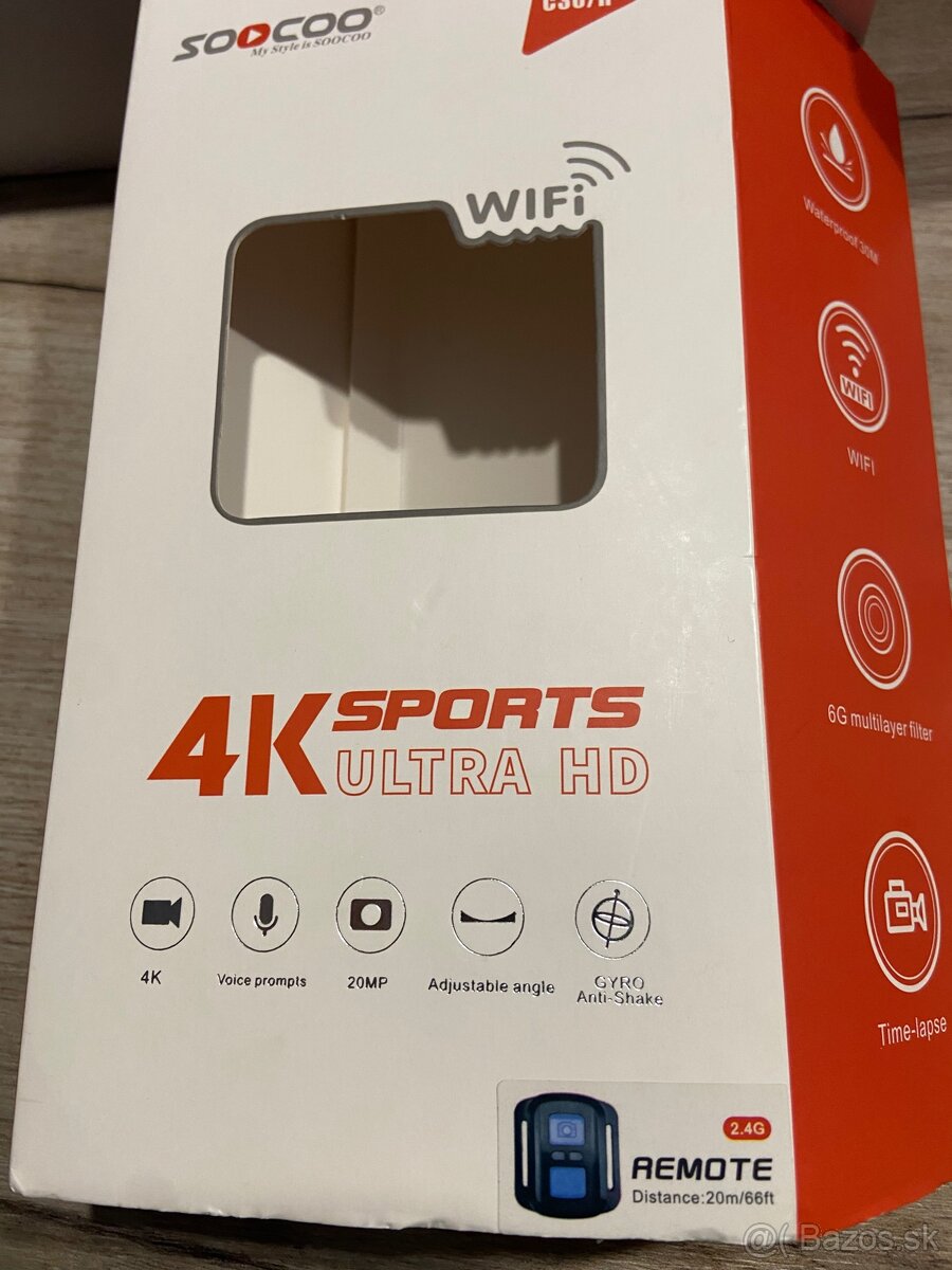 Športová videokamera SOOCOO 4K Ultra HD