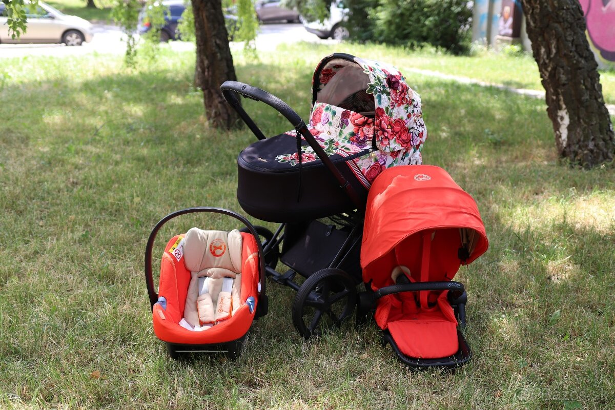 Vanička Cybex Priam, podvozok, šport.sedenie + vajíčko Cybex