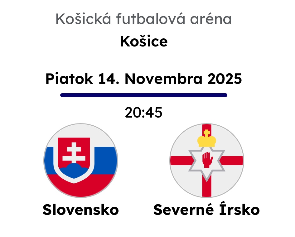 Kvalifikácia na MS - Slovensko - Severné Írsko 14.11