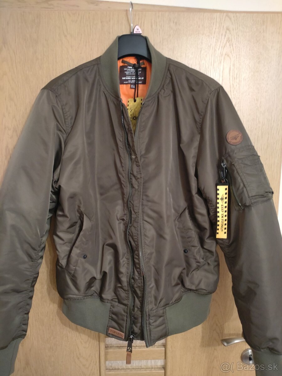 Predám bundu bomber TOP GUN