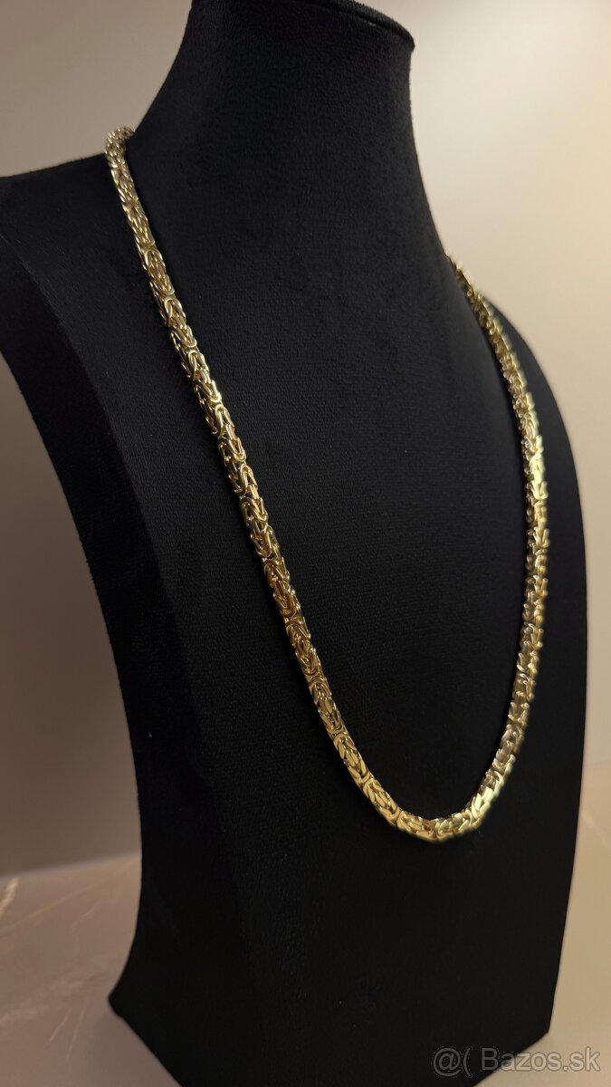 Zlata retiazka kralovsky vzor 14k 585/1000 105g
