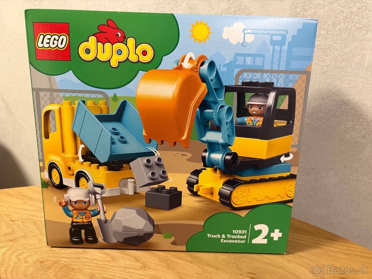 Lego duplo -nákladiak a pásový báger