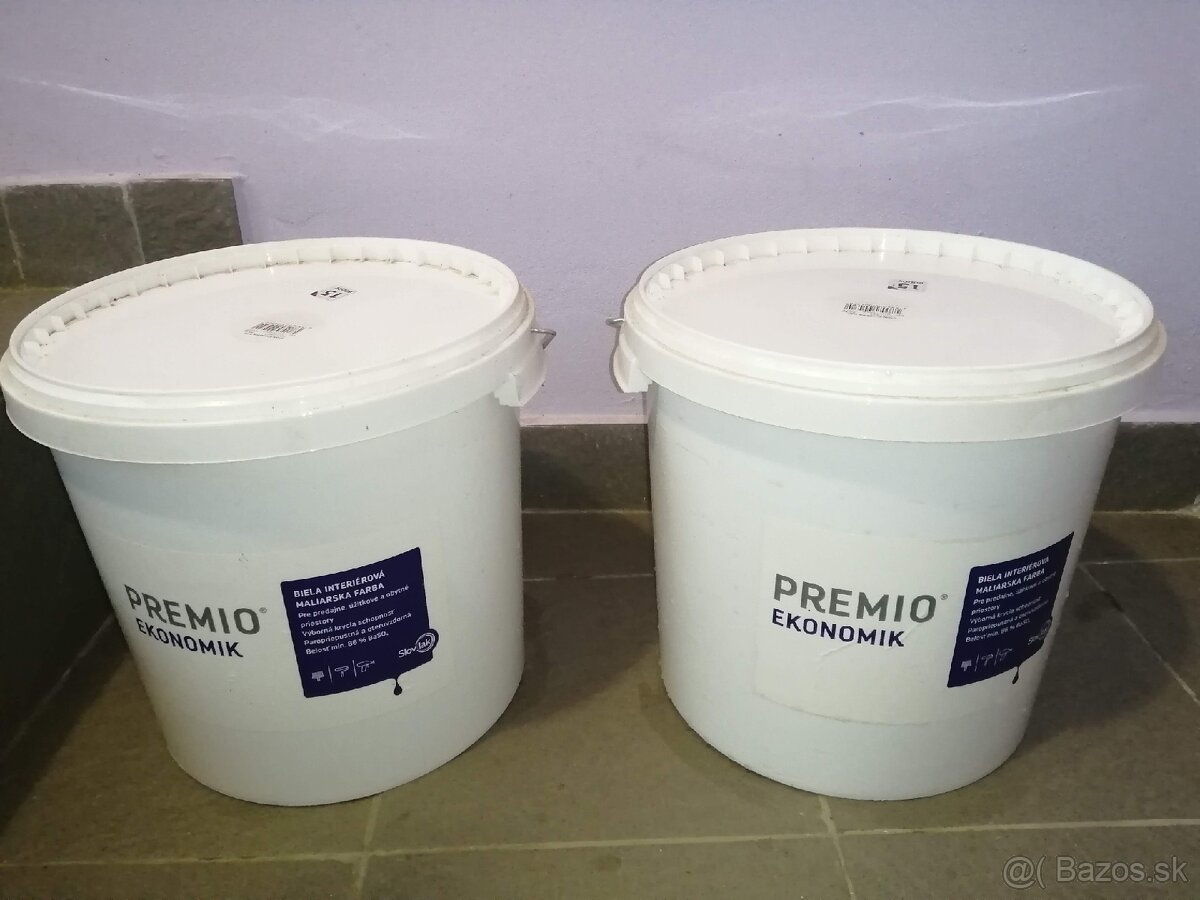 Biela interiérová farba