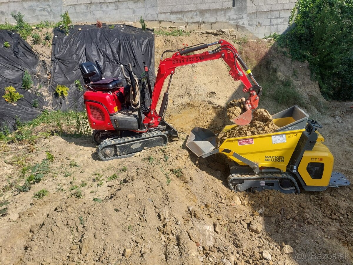 Vykopove práce MinibagerZB