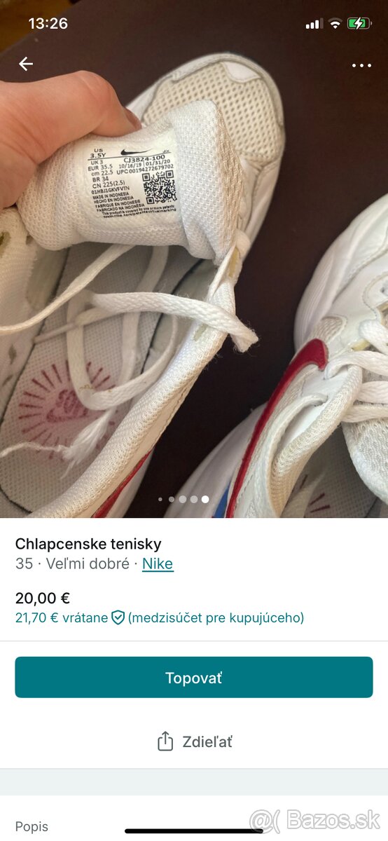 Chlapcenske tenisky nike