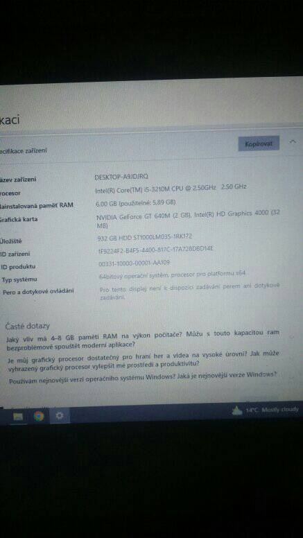 Predám ntbk toshiba