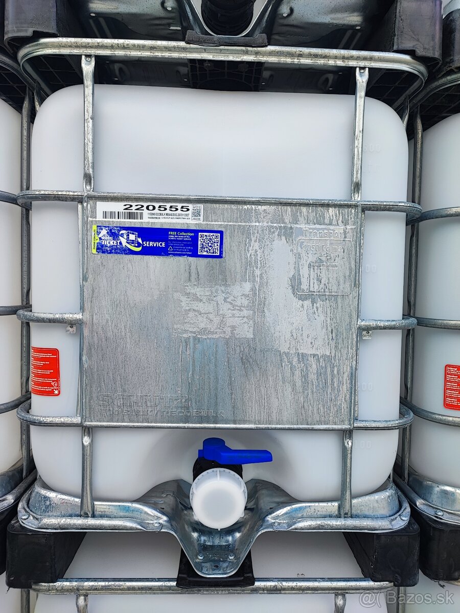 Predám potravinárske 600l ibc kontajnery